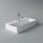 Spy countertop/wall-hung washbasin 60x30 rectangular white Alice Ceramica