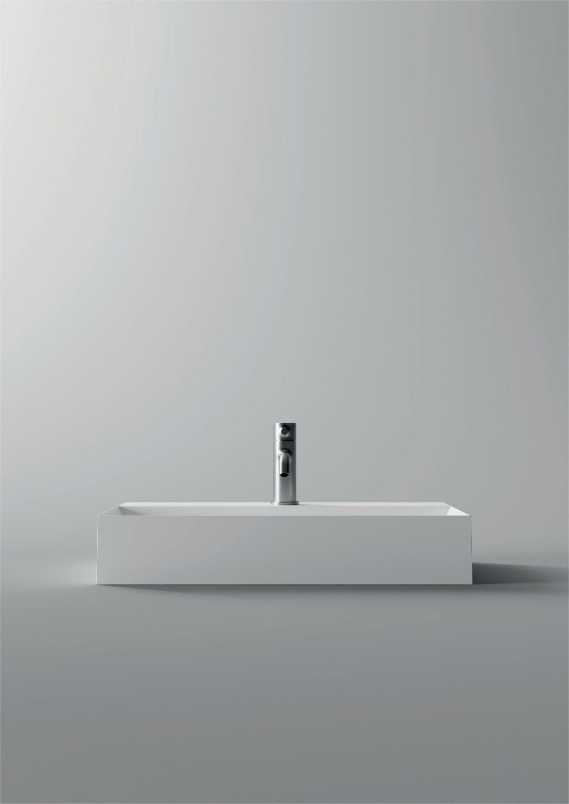 Lavabo Spy appoggio/sospeso 60x30 rettangolare bianco Alice Ceramica