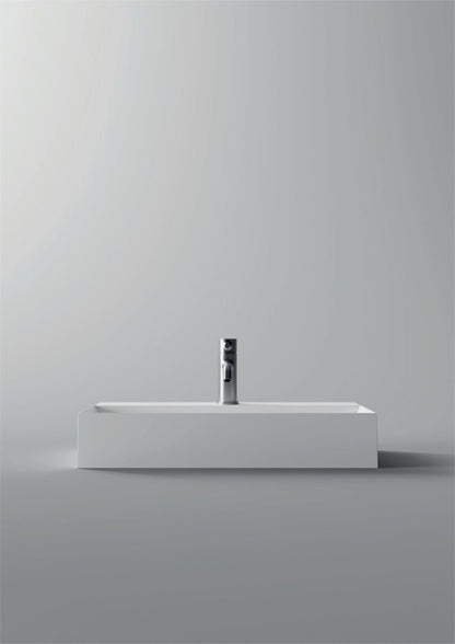 Lavabo Spy appoggio/sospeso 60x30 rettangolare bianco Alice Ceramica