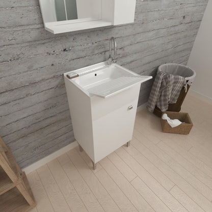 Lavatoio 2 ante da cm 50x50 colore Bianco