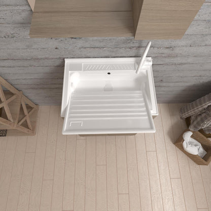 Lavatoio 2 ante da cm 50x50 colore rovere fumo