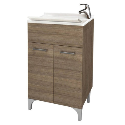 Lavatoio 2 ante da cm 50x50 colore rovere fumo