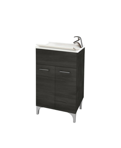 Lavatoio 2 ante da cm 50x50 colore rovere scuro