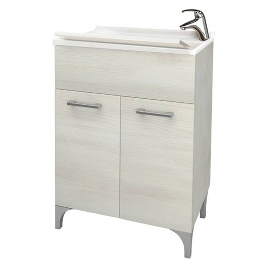 Lavatoio 2 ante da cm 60x50 colore rovere bianco