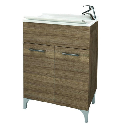 Lavatoio 2 ante da cm 60x50 colore rovere fumo