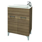 60x50 cm 2-door laundry cabinet, smoke oak color