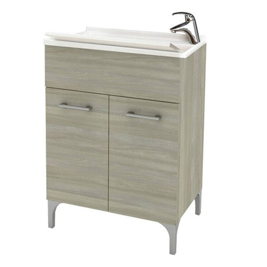 Lavatoio 2 ante da cm 60x50 colore rovere grigio