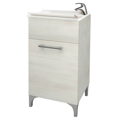 Lavatoio anta unica da cm 45x50 colore rovere bianco