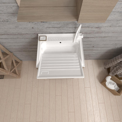 Lavatoio anta unica da cm 45x50 colore rovere fumo
