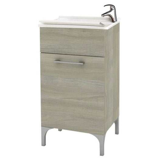 Lavatoio anta unica da cm 45x50 colore rovere grigio
