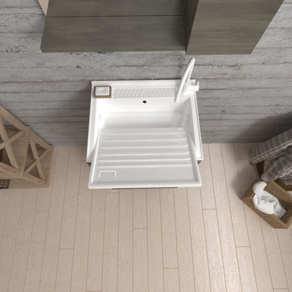 Lavatoio anta unica da cm 45x50 colore rovere grigio