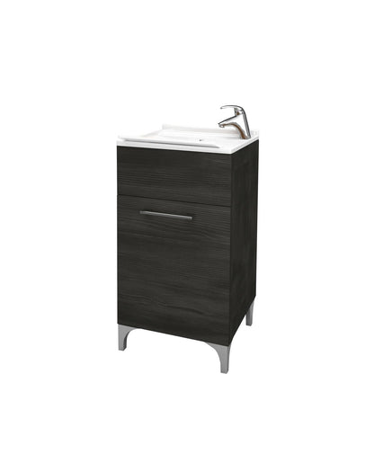 Lavatoio anta unica da cm 45x50 colore rovere scuro