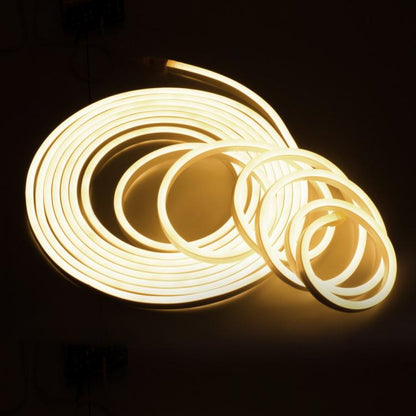 5M-Set Flex-LED-Streifen Spule Neon Flexibler Schlauch Outdoor Warmweiß