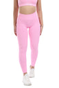 Leggings rosa light modello IMMO a vita bassa senza cuciture