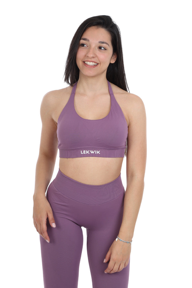 Top sportivo viola modello IMMO