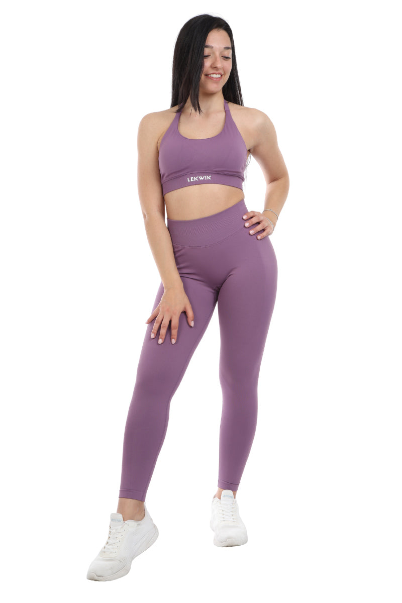 Top sportivo viola modello IMMO