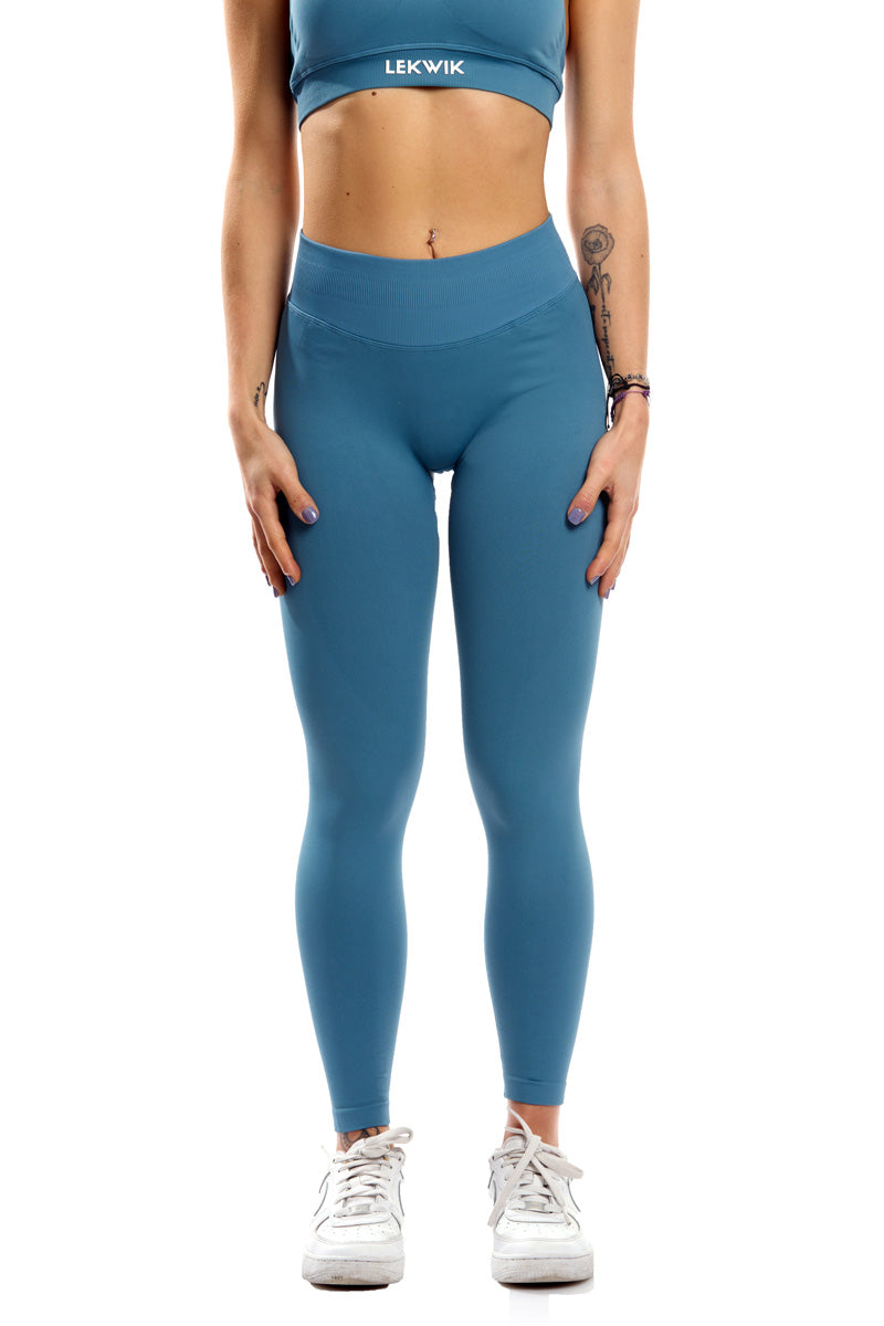 Leggings carta da zucchero modello IMMO a vita bassa senza cuciture