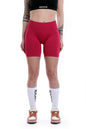 Shorts ciliegia modello POLLY a vita alta senza cuciture