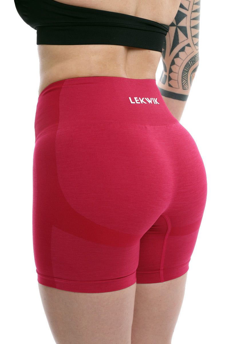 Shorts ciliegia modello POLLY a vita alta senza cuciture