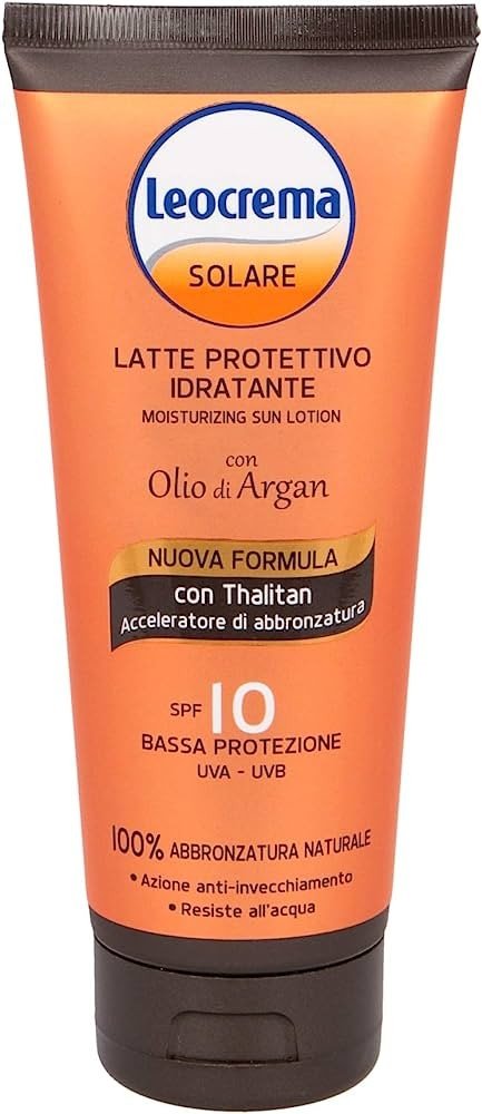 Leocrema Solare Latte Protettivo Idratante 200 ml – SPF10 SPF20 SPF30 Attivatore Abbronzatura