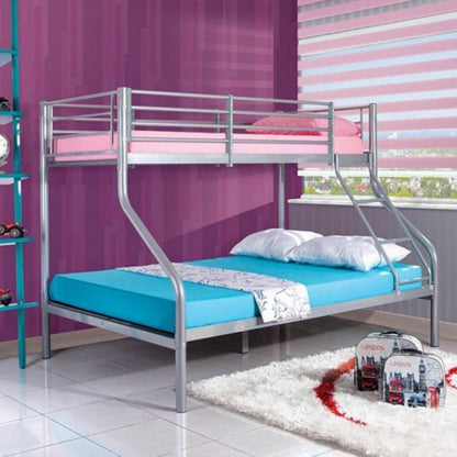 Letto a castello aladdin struttura robusta in acciaio cm.90x190/140h