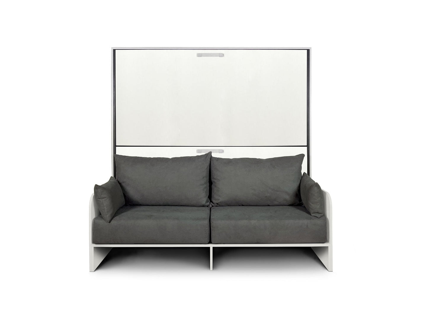 Doppeltes horizontales Schrankbett Kando Sofa mit Matratzen