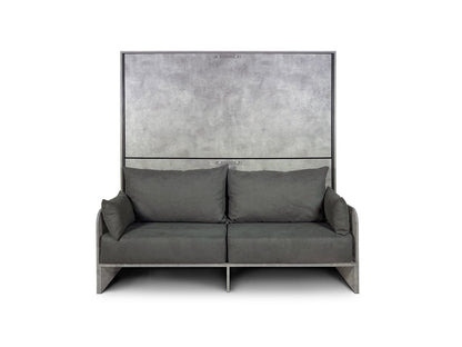 Doppeltes horizontales Schrankbett Kando Sofa mit Matratzen