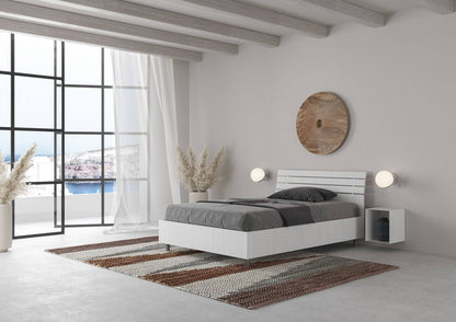 Letto Singolo 80x200 Ankel con Testata Inclinata e Contenitore