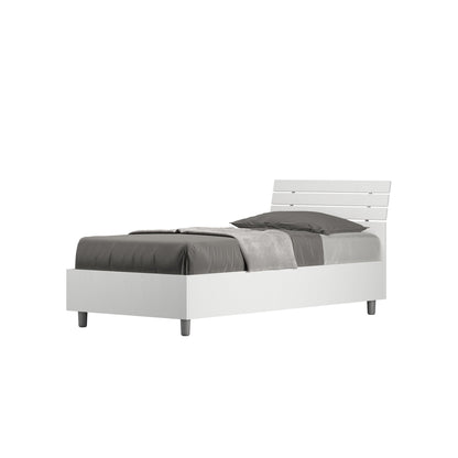 Letto Singolo 80x200 Ankel con Testata Inclinata e Contenitore
