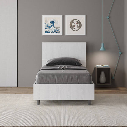 Letto Singolo 80x190 Demas con Rete Contenitore e Stile Minimalista