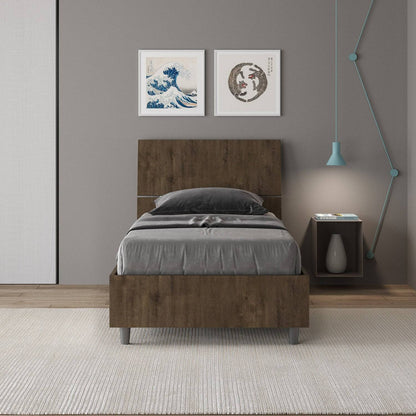 Letto Singolo 80x190 Demas con Rete Contenitore e Stile Minimalista