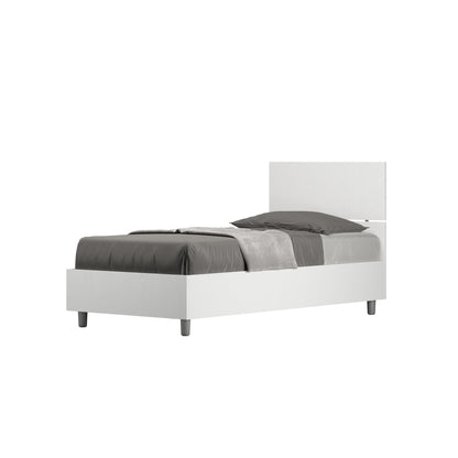 Letto Singolo 80x190 Demas con Rete Contenitore e Stile Minimalista