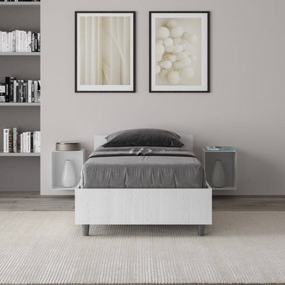 Letto Singolo 80x190 Nuamo con Rete Contenitore e Design Essenziale
