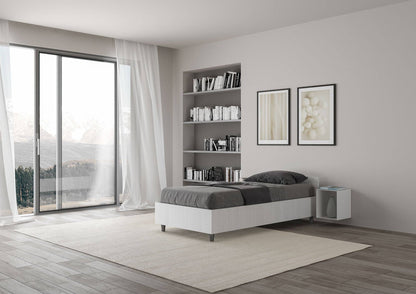 Letto Singolo 80x190 Nuamo con Rete Contenitore e Design Essenziale