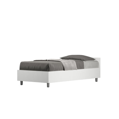 Letto Singolo 80x190 Nuamo con Rete Contenitore e Design Essenziale
