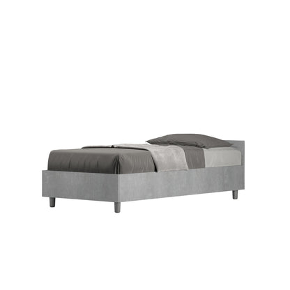 Letto Singolo 80x190 Nuamo con Rete Contenitore e Design Essenziale