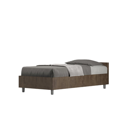 Letto singolo senza rete, con rete e contenitore 80x200 Nuamo