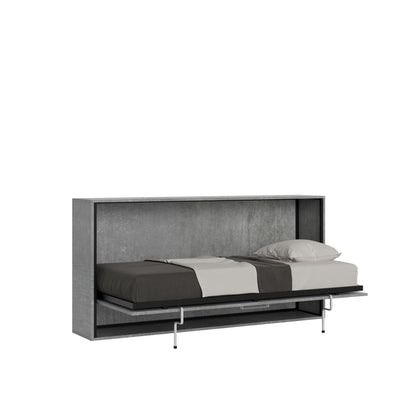 Letto a scomparsa singolo orizzontale Kando con materasso