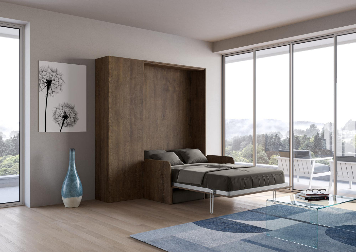 Klappbett 120 x 200 vertikal Kentaro Sofa