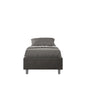 Upholstered single bed 90x190 microfibre Azelia with and without slatted frame and storage