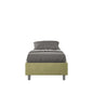 Upholstered storage single bed 90x200 microfiber Azelia