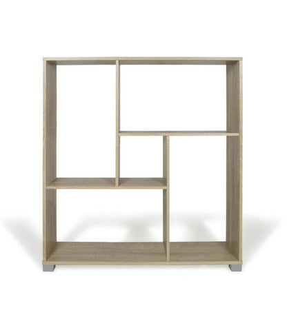 Libreria giorno 5 ripiani 80x24x83.5 color ROVERE