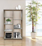7-Shelf Bookcase 80x24x126.5cm in Oak Wood
