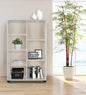 Day bookcase, 7 shelves, 80x24x126.5cm, in bleached wood