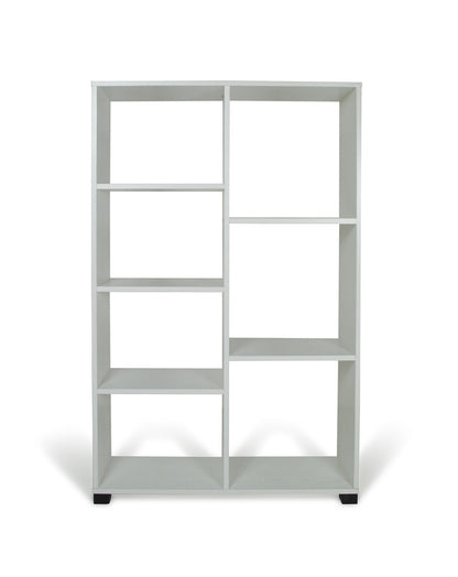 Libreria giorno 7 ripiani 80x24x126,5cm in legno sbiancato