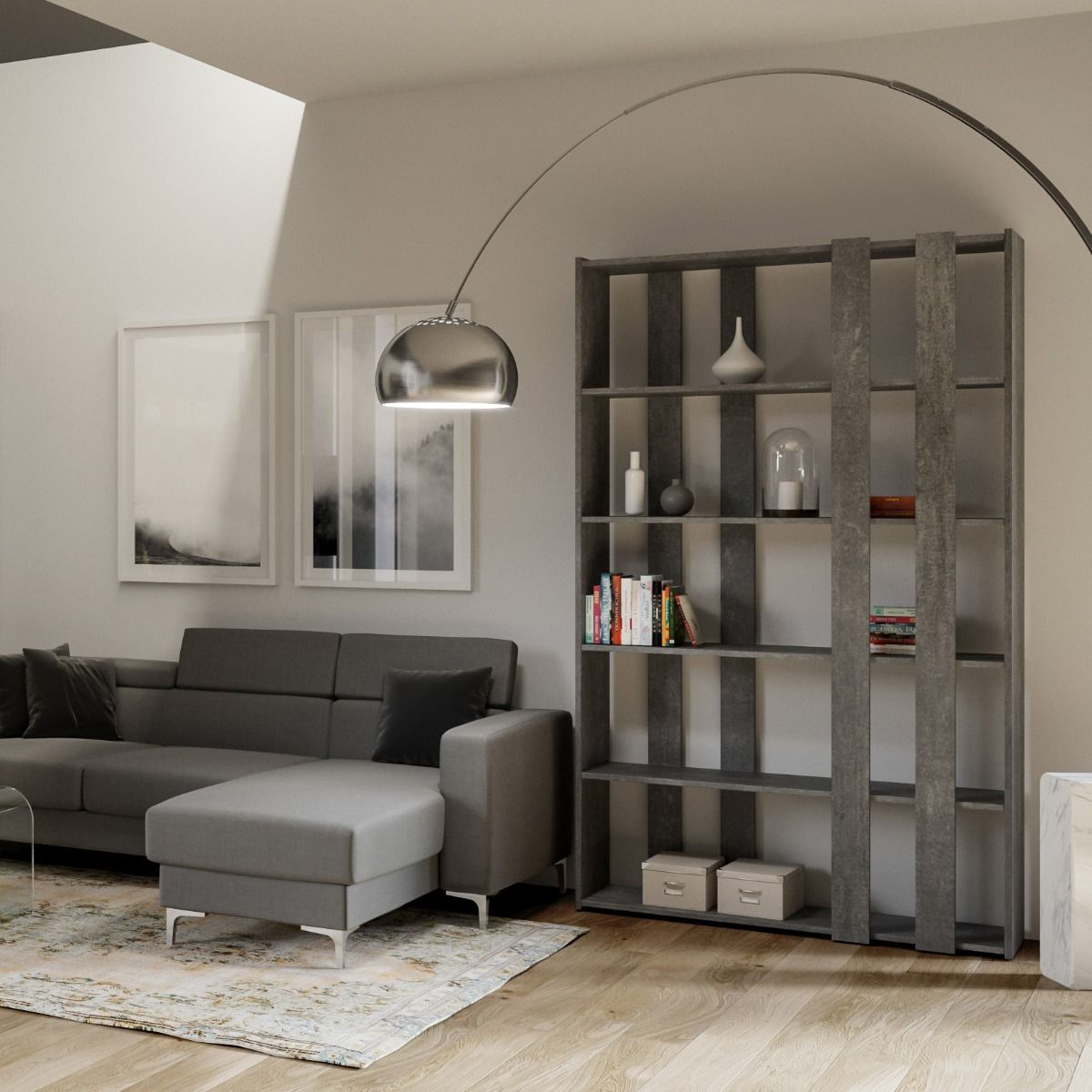 Bücherregal Kato Small: Vielseitige Eleganz für kompakte Räume