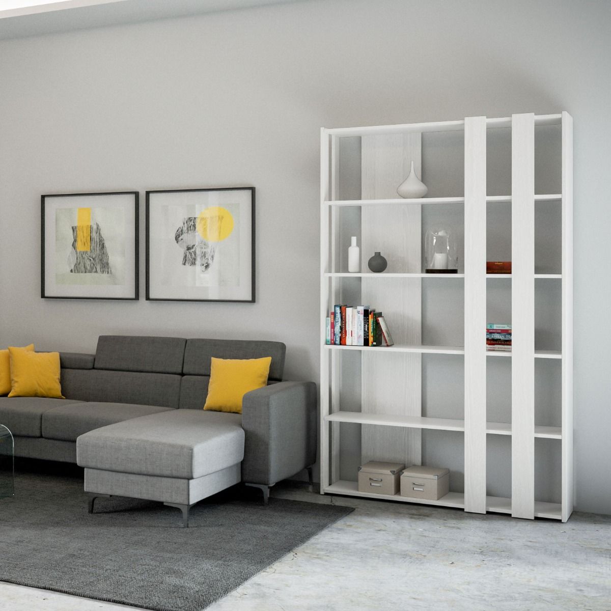 Bücherregal Kato Small: Vielseitige Eleganz für kompakte Räume