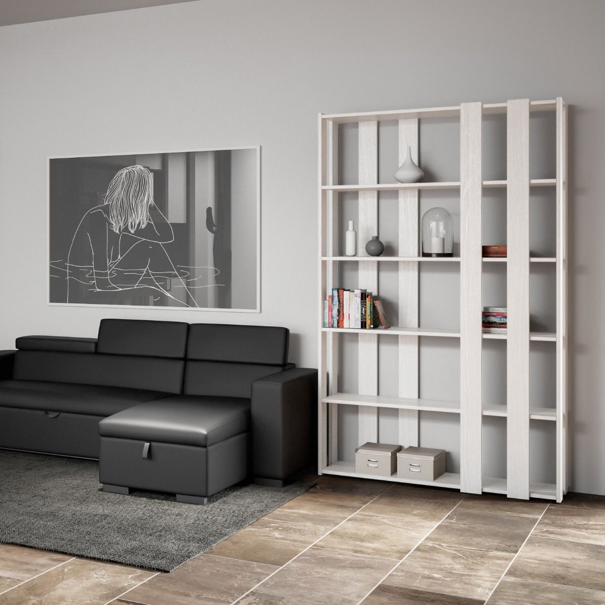 Bücherregal Kato Small: Vielseitige Eleganz für kompakte Räume