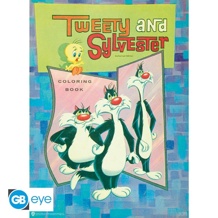 ABYSTYLE (LOONEY TUNES) 2ER-SET CHIBI-POSTER: „TWEETY & SYLVESTER“ (52X38) GB EYE