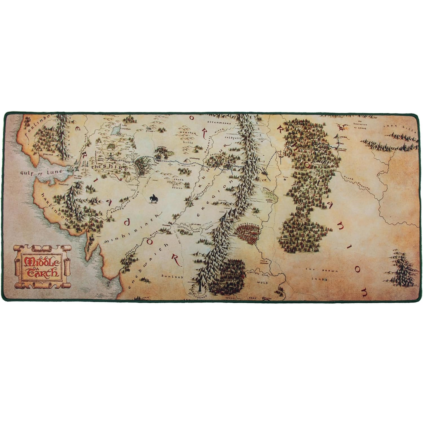 The Lord Of The Rings “Mappa Della Terra Di Mezzo” Tappetino Tastiera Mouse Xxl